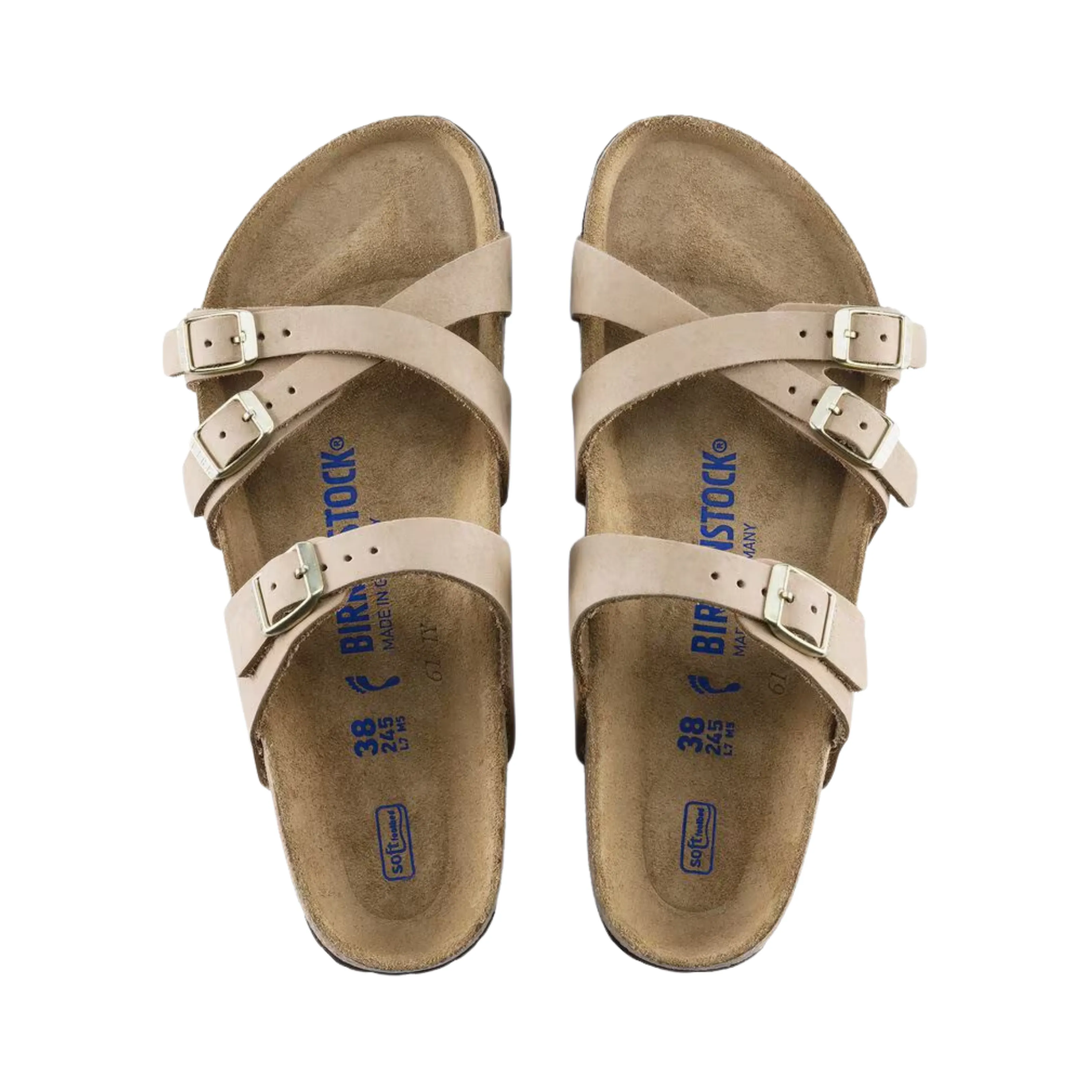Women's Franca Soft Footbed (Nubuck Leather) - Sandcastle