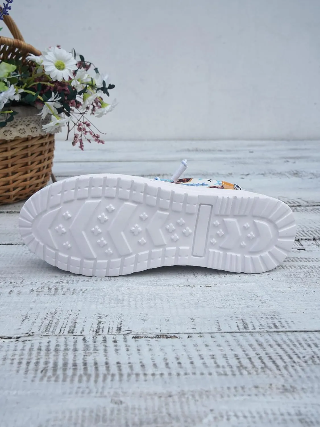 Women's Geometric Pattern Loafers, Comfort Ethnic Print Canvas Shoes, Easy Slip On Lightweight Sport Shoes Elastic Lace-up Outdoor Flat Shoes Breathable Sneakers, Blue