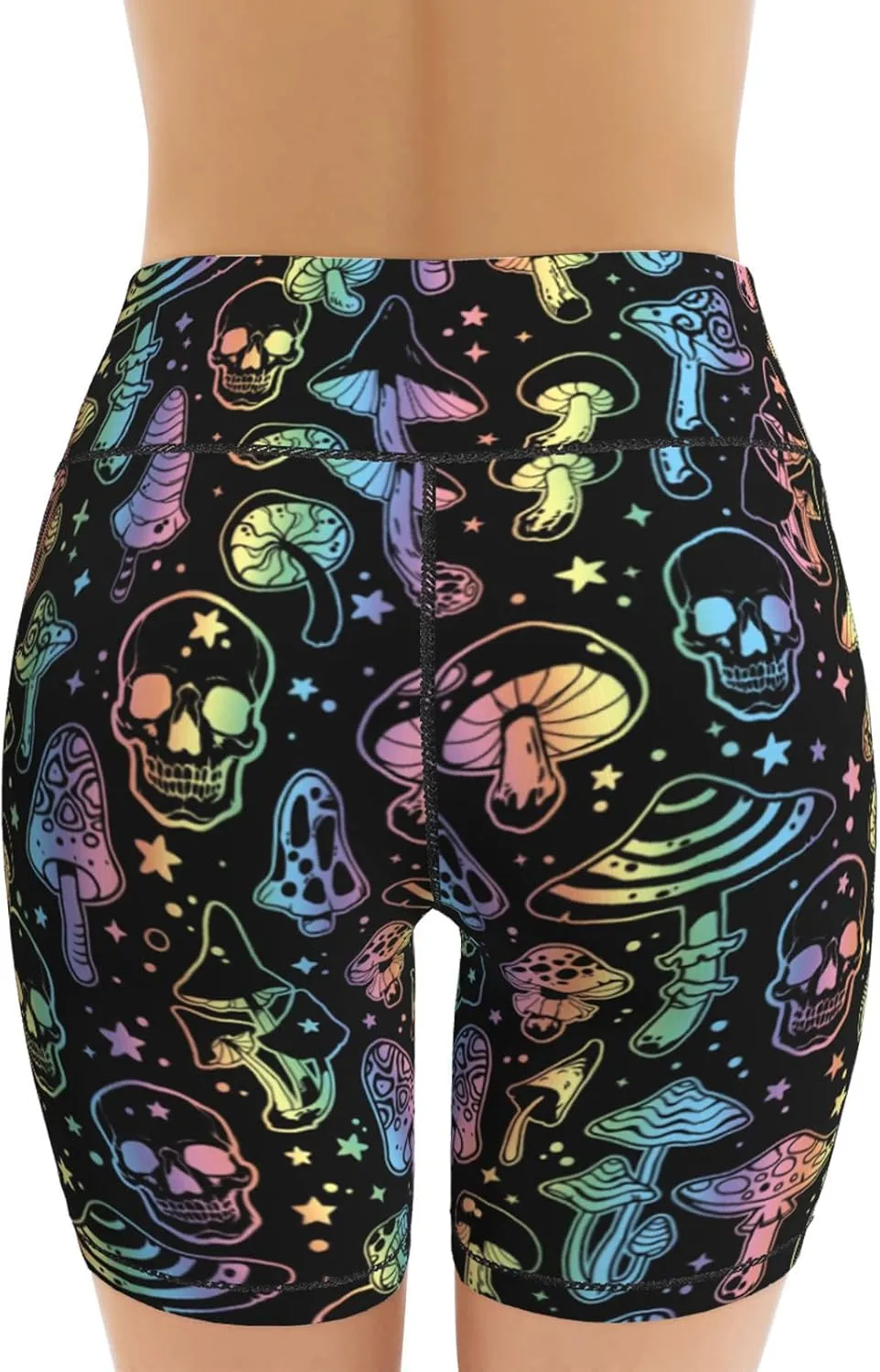 Women's High Waist Bike Shorts for Workout Sports Athletic Running Hiking Biker Yoga Gym Size