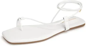 Women's Lace Up Sandals Strappy Flats Gladiator Wrap Flip Flop Tie Open Ring Toe Summer Shoes