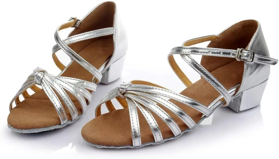 Women's Latin Dance Shoes Satin Professional Ballroom Salsa Practice Shoe Wedding Performance Dancing Prom Party Shoes