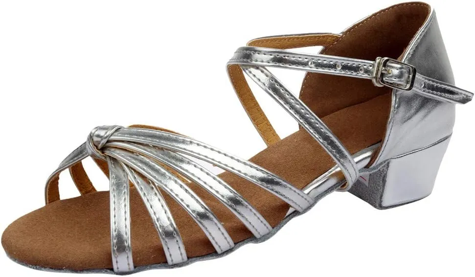 Women's Latin Dance Shoes Satin Professional Ballroom Salsa Practice Shoe Wedding Performance Dancing Prom Party Shoes