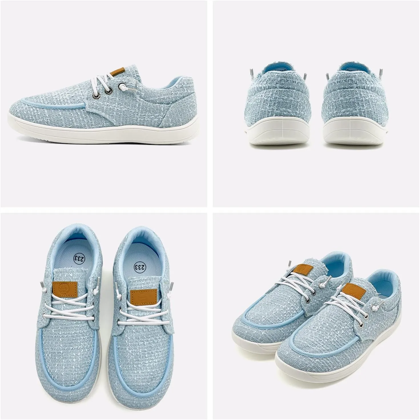 Women's Loafers Slip Ons Shoes Casual Comfortable & Lightweight Canvas Loafers Flats Walking Sneakers, Loafers Size 5.5-Size 12