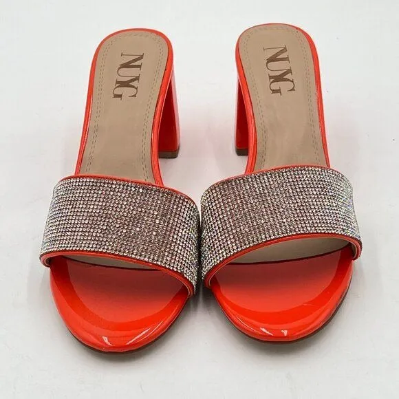 Women's Low Chunky Block Heels Sandals Open Toe Slip On Sandals Comfortable