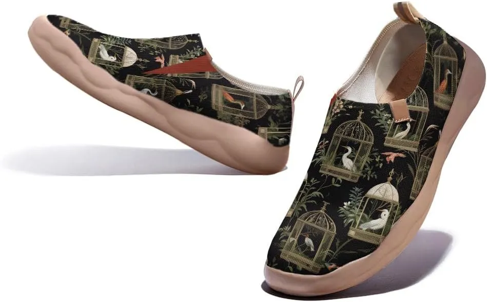 Women's Low Top Casual Loafers Slip Ons Canvas Lightweight Flats Sneakers Comfortable Old Style Walking Shoes