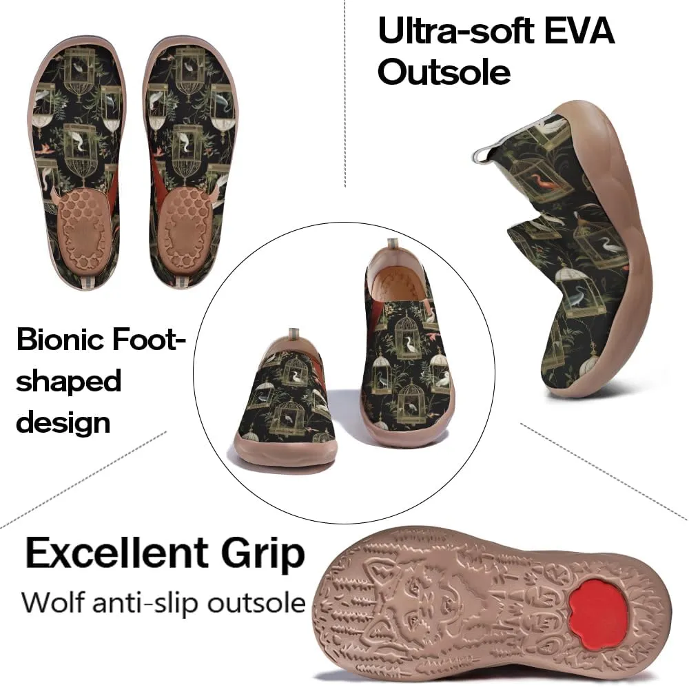 Women's Low Top Casual Loafers Slip Ons Canvas Lightweight Flats Sneakers Comfortable Old Style Walking Shoes