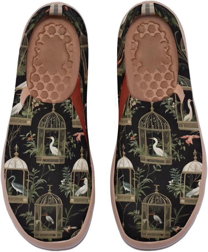 Women's Low Top Casual Loafers Slip Ons Canvas Lightweight Flats Sneakers Comfortable Old Style Walking Shoes