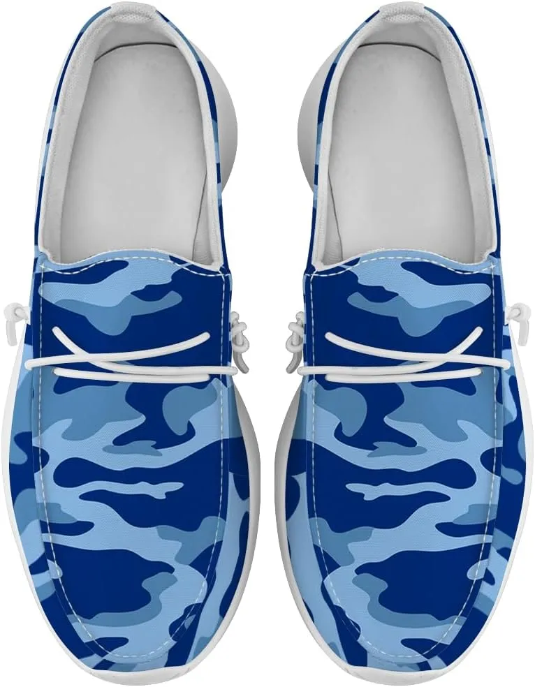 Women's Men's Loafers Slip-on Shoes Camouflage Shoes Gifts for Women Men