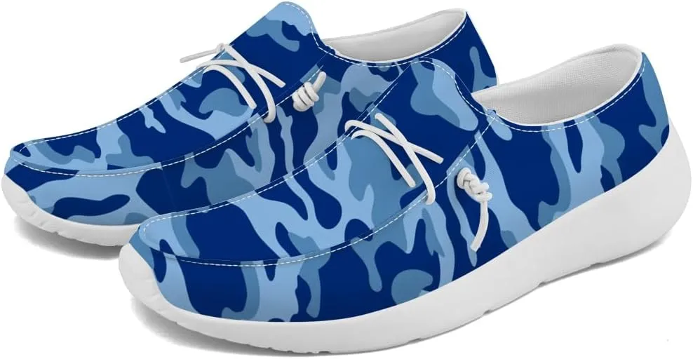 Women's Men's Loafers Slip-on Shoes Camouflage Shoes Gifts for Women Men