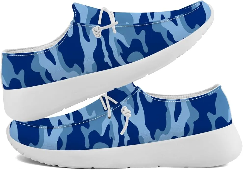 Women's Men's Loafers Slip-on Shoes Camouflage Shoes Gifts for Women Men