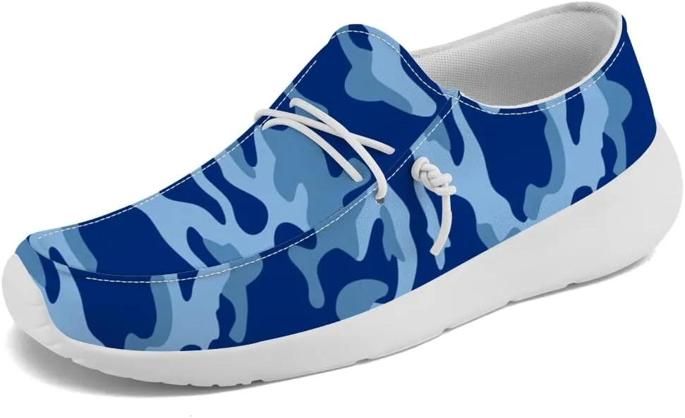 Women's Men's Loafers Slip-on Shoes Camouflage Shoes Gifts for Women Men