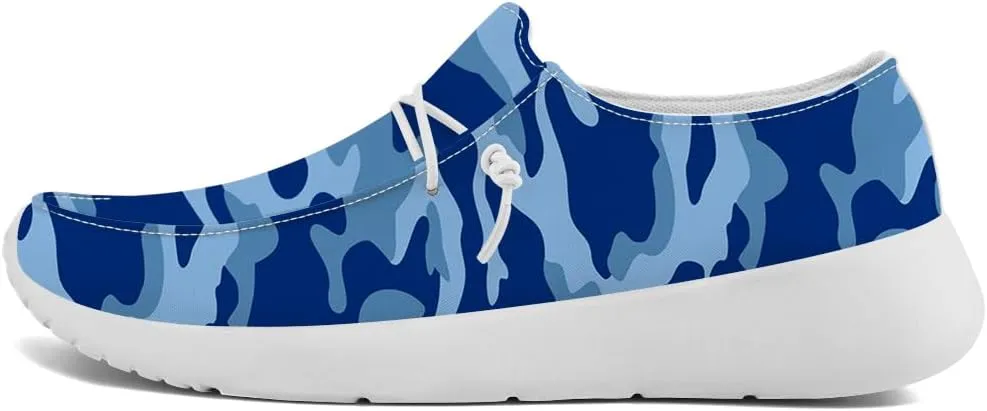 Women's Men's Loafers Slip-on Shoes Camouflage Shoes Gifts for Women Men