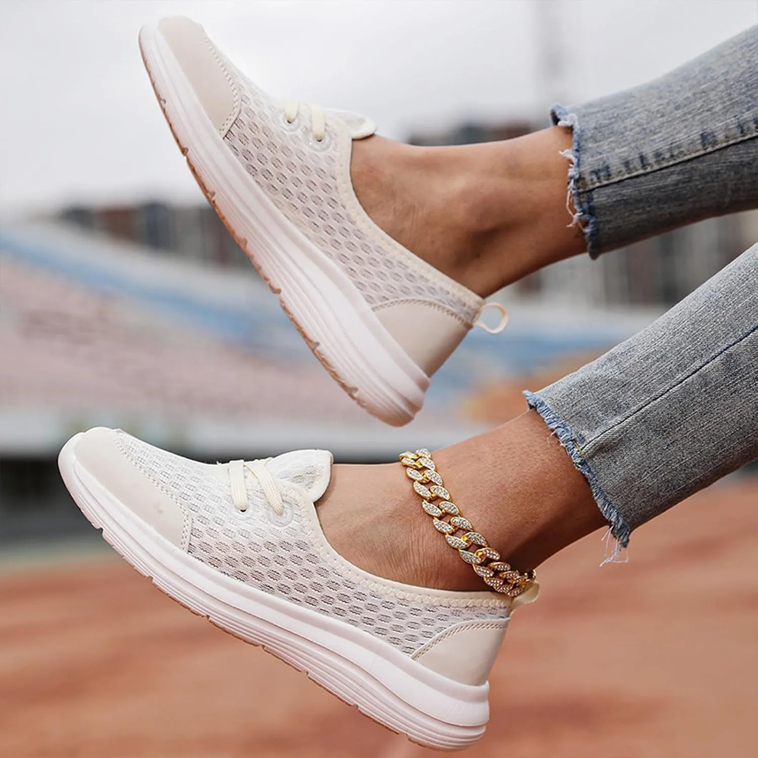 Women's Soft Sole Mesh Comfort Orthopedic Shoes, Walking Shoes Women Comfort, Comfortable Walking Shoes Arch Support