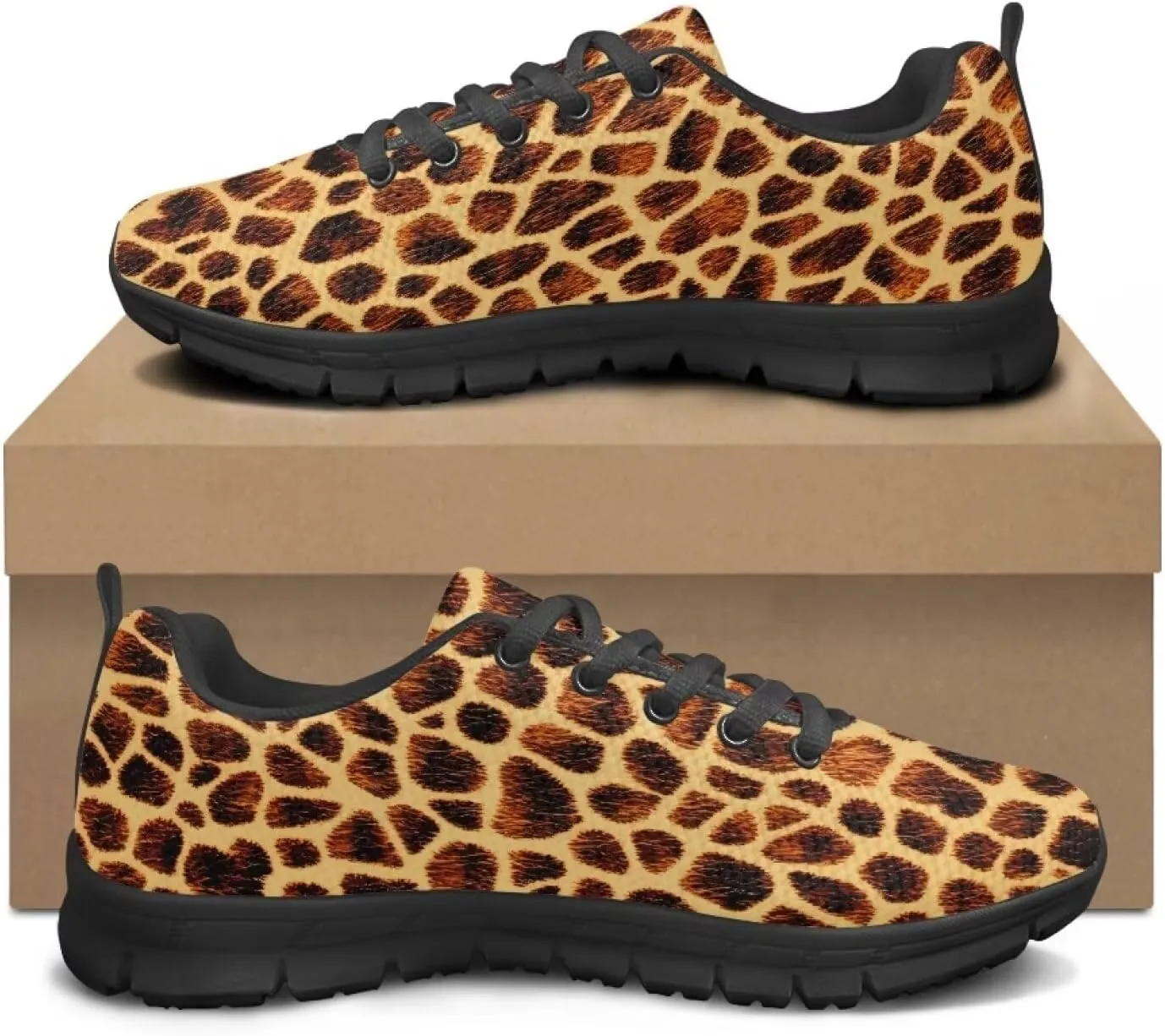 Women's Supportive Running Workout Shoes Low Top Casual Shoes Breathable Outdoor Travel Shoes for Wslking Size 5-12 Black Sole