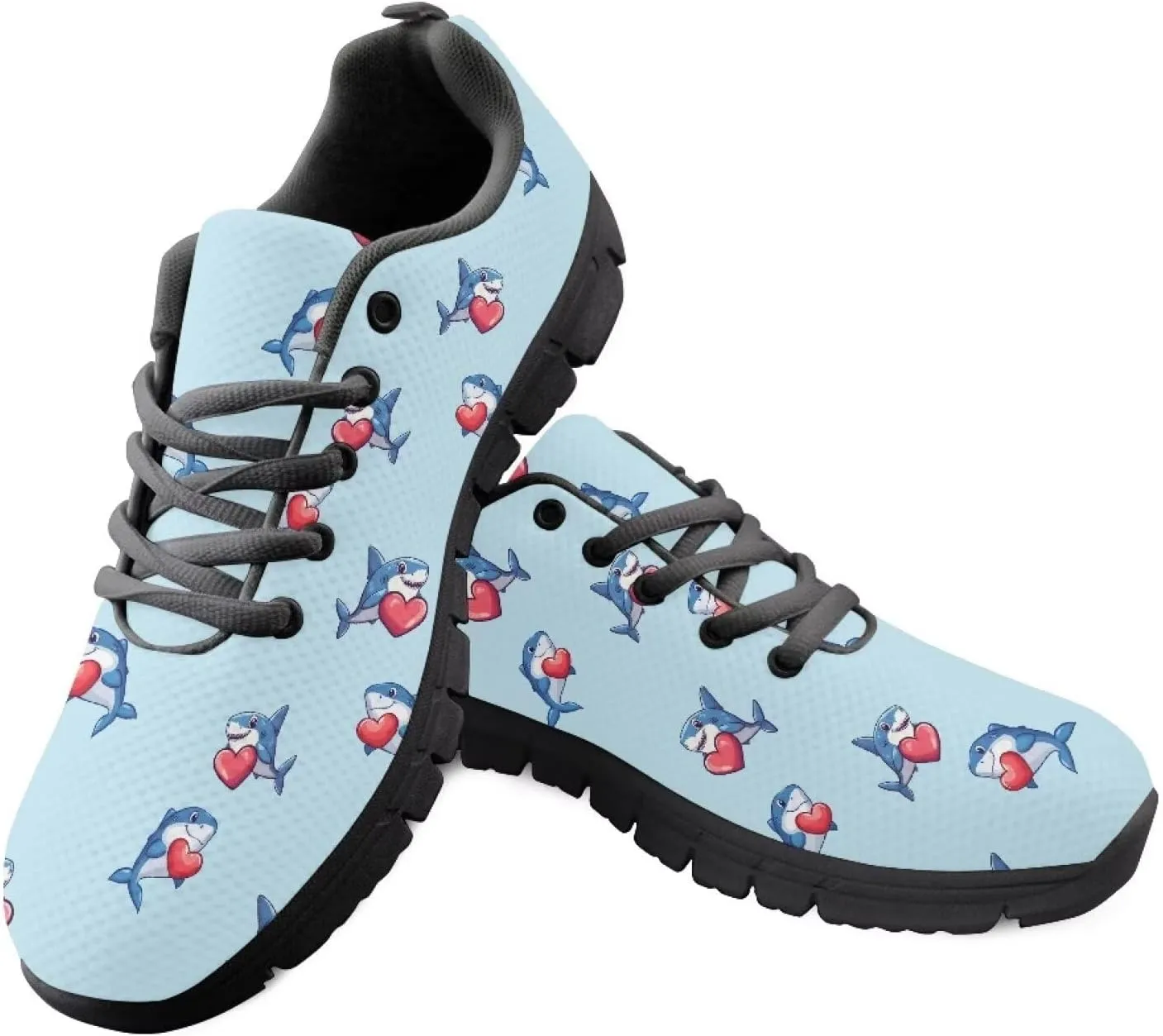 Women's Supportive Running Workout Shoes Low Top Casual Shoes Breathable Outdoor Travel Shoes for Wslking Size 5-12 Black Sole