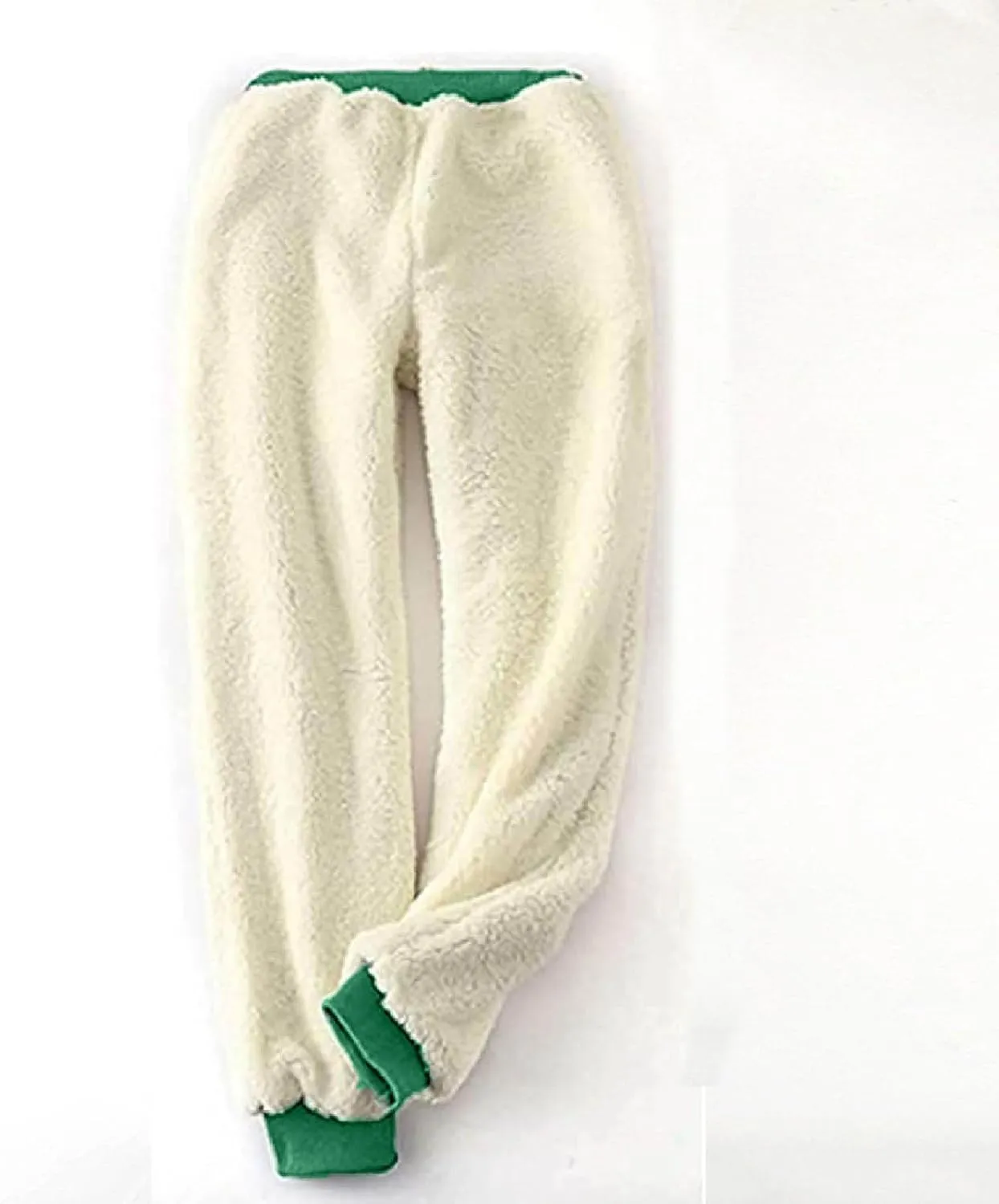 Womens Sweatpants Fleece Sherpa Lined Sweatpants with Pocket Thermal Leggings Winter Warm Sherpa Lined Joggers