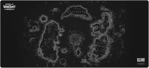 World of Warcraft Azeroth Gaming Mouse Pad, Computer Mouse Mat, Flat Stitched Edge, Non-Slip Rubber Base, Gamers & Office Use, 35 x 16 - Officially Licensed