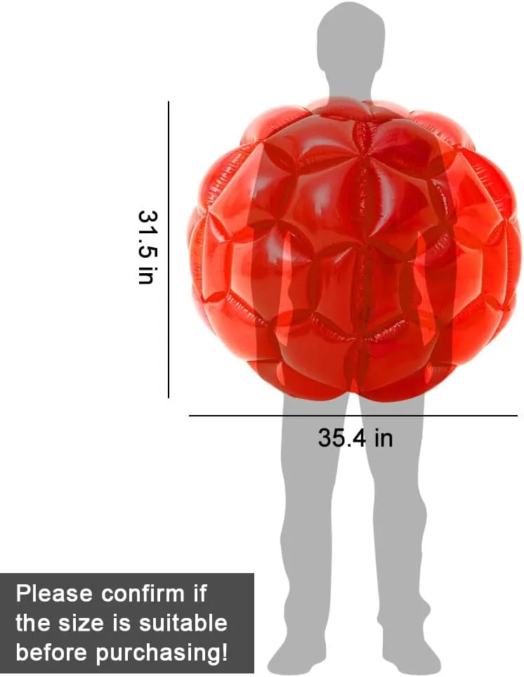 XBEN 36" Inflatable Bumper Balls 2-Pack - Tear-Resistant PVC Human Hamster Ball for Kids/Adults (Height: 29.5 inch,), Giant Zorb Ball for Backyard,Outdoor Team Games/Camping
