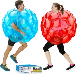 XBEN 36" Inflatable Bumper Balls 2-Pack - Tear-Resistant PVC Human Hamster Ball for Kids/Adults (Height: 29.5 inch,), Giant Zorb Ball for Backyard,Outdoor Team Games/Camping
