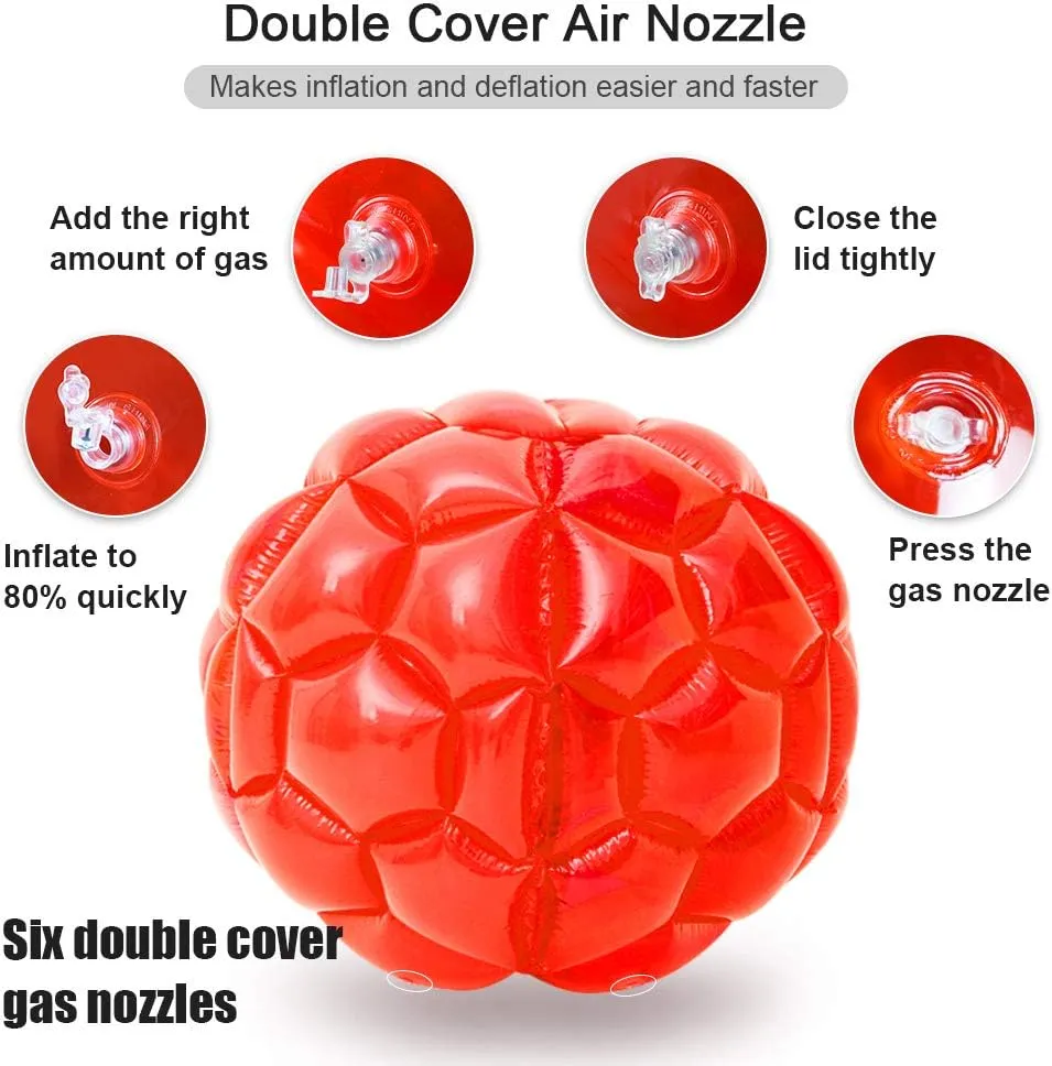 XBEN 36" Inflatable Bumper Balls 2-Pack - Tear-Resistant PVC Human Hamster Ball for Kids/Adults (Height: 29.5 inch,), Giant Zorb Ball for Backyard,Outdoor Team Games/Camping