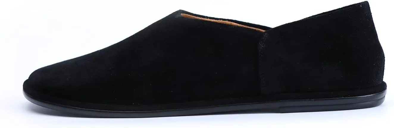 XOBZJH Leather Suede Penny Loafers Slip on Driver Shoes for Mens Flats Moccasins Work Comfortable Business Casual Light Shoes