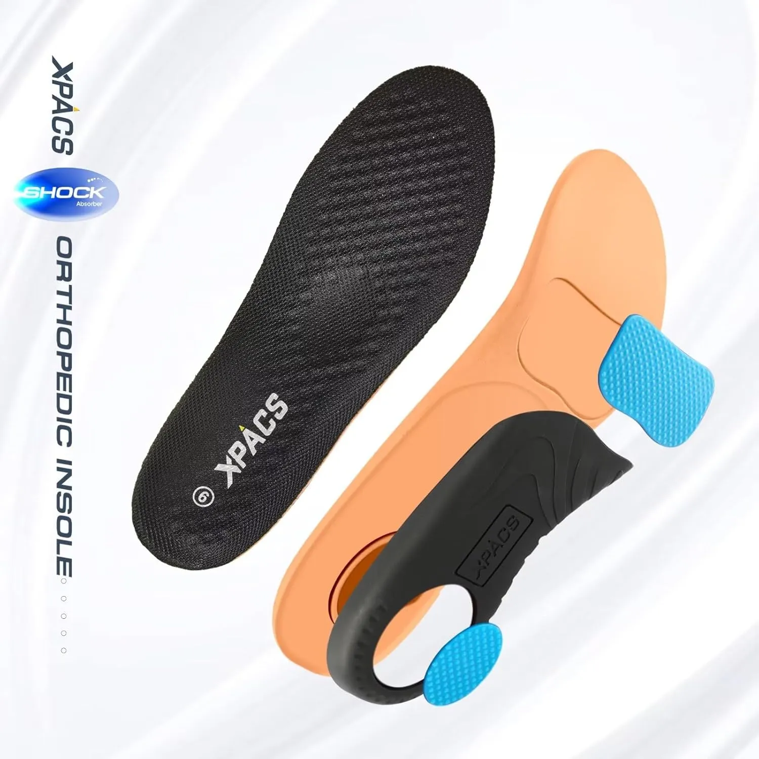 XPACS Men's Orthopedic Comfy Slippers, Stylish Arch Support Casual Shoes for Plantar Fasciitis Recovery, Non Slip Canvas Shoes for Heel and Foot Pain Relief