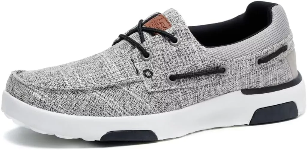 XPACS Men's Orthopedic Comfy Slippers, Stylish Arch Support Casual Shoes for Plantar Fasciitis Recovery, Non Slip Canvas Shoes for Heel and Foot Pain Relief