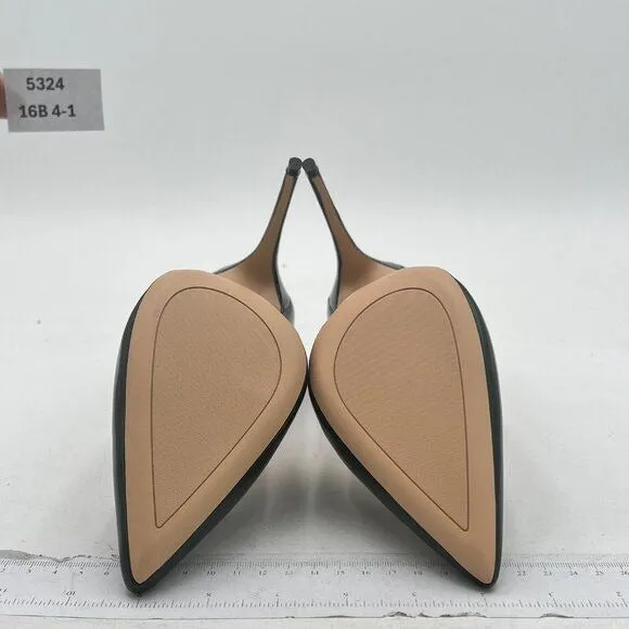 XYD Green D'Orsay High Heels Comfortable Slip-on Pointed Toe Sexy Office Pumps
