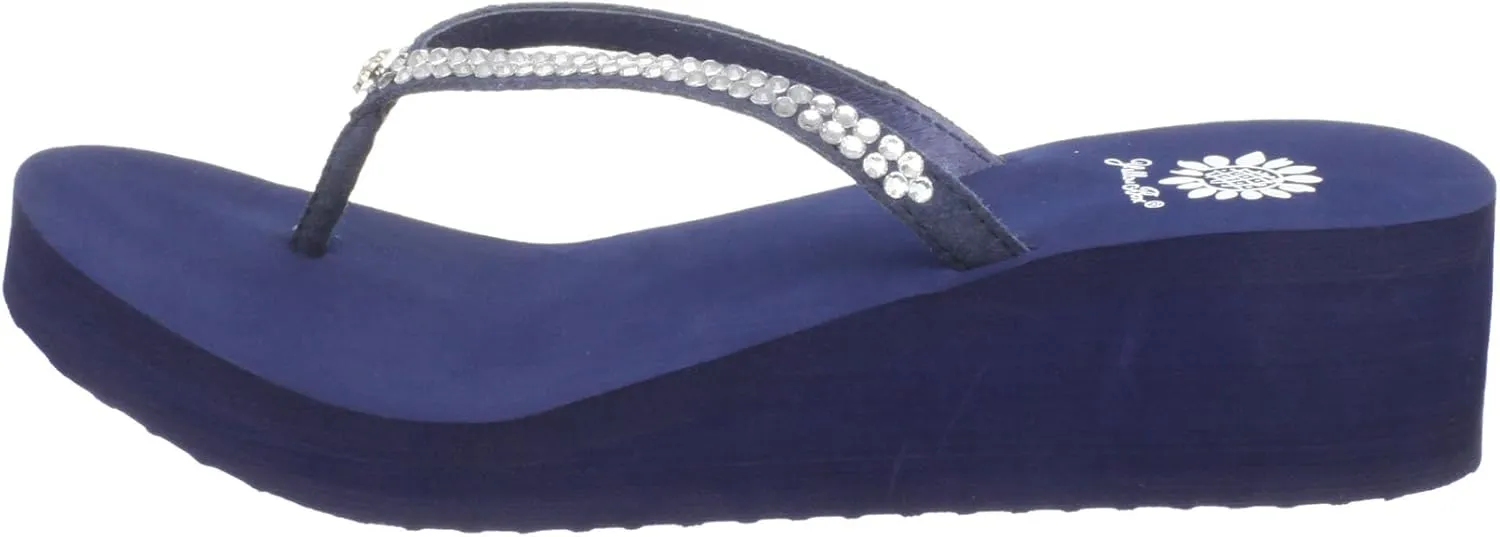 Yellow Box Women's Custard Wedge Flip Flop