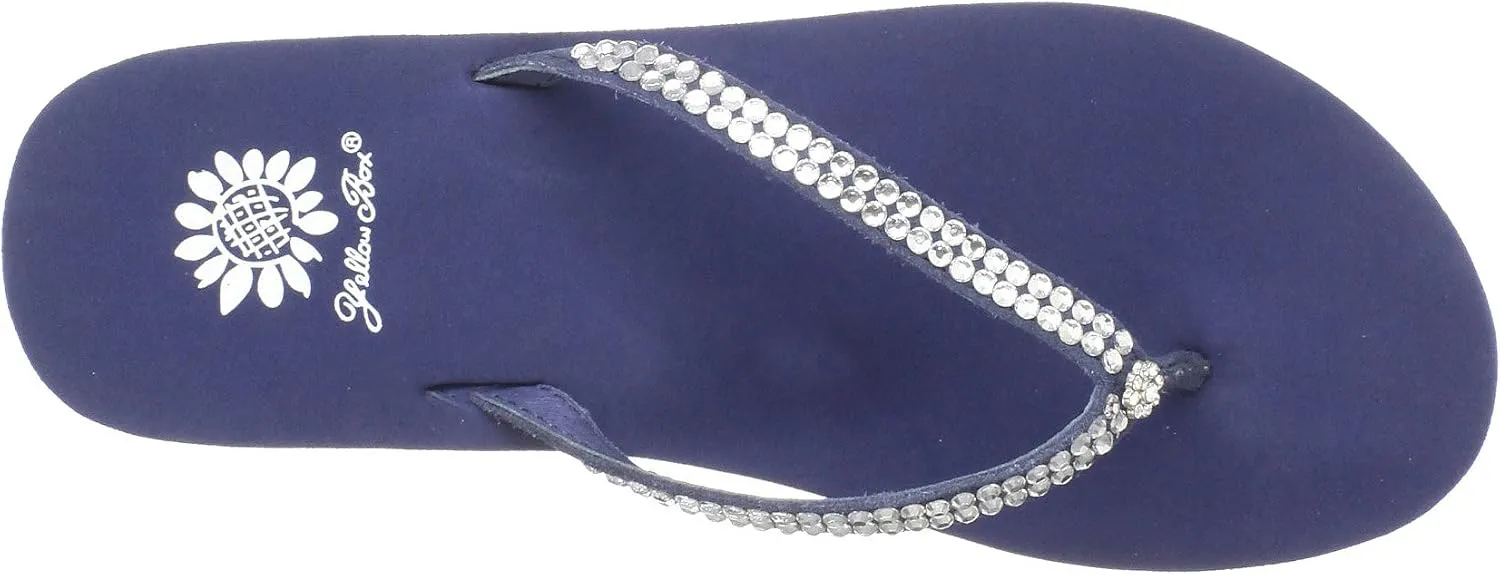 Yellow Box Women's Custard Wedge Flip Flop