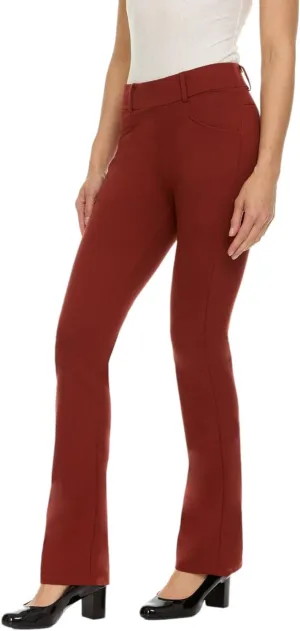 ZayWay Women's Stretch Bootcut Dress Pants with Pockets - Wear to Work - Ponte Treggings