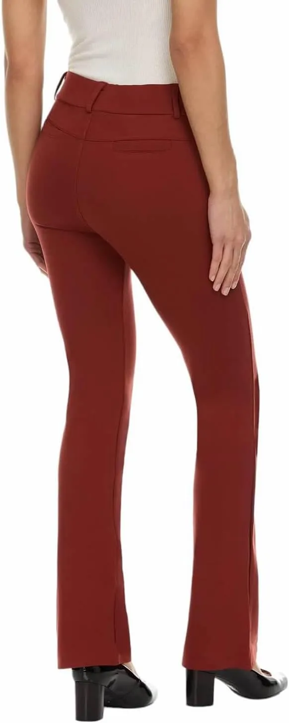 ZayWay Women's Stretch Bootcut Dress Pants with Pockets - Wear to Work - Ponte Treggings