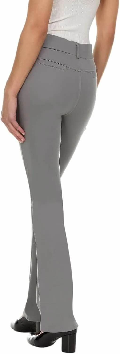 ZayWay Women's Stretch Bootcut Dress Pants with Pockets - Wear to Work - Ponte Treggings